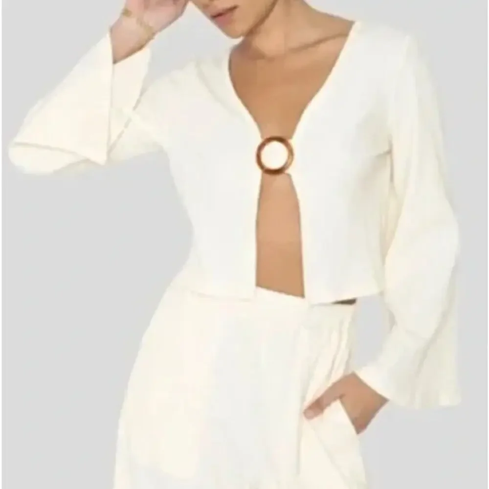 NWT Callahan Knitwear Vera Top in Creme